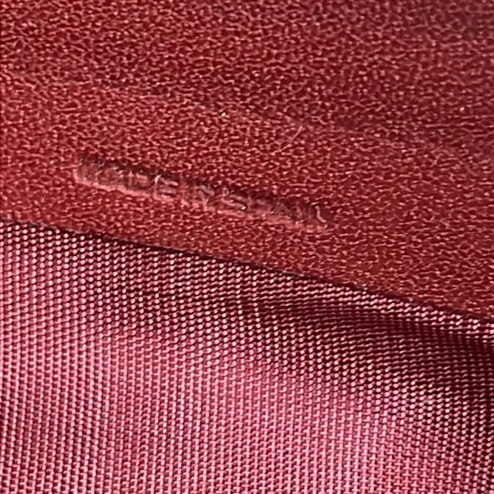 Cartier Paris Designer Bifold Wallet Burgundy Maroon Leather Bill Holder